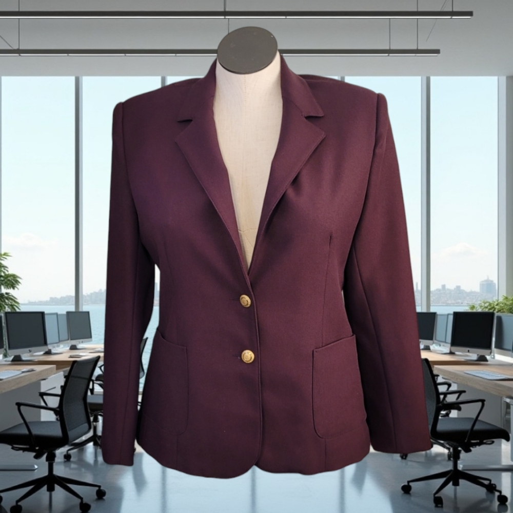 Vintage 70s Purple Blazer